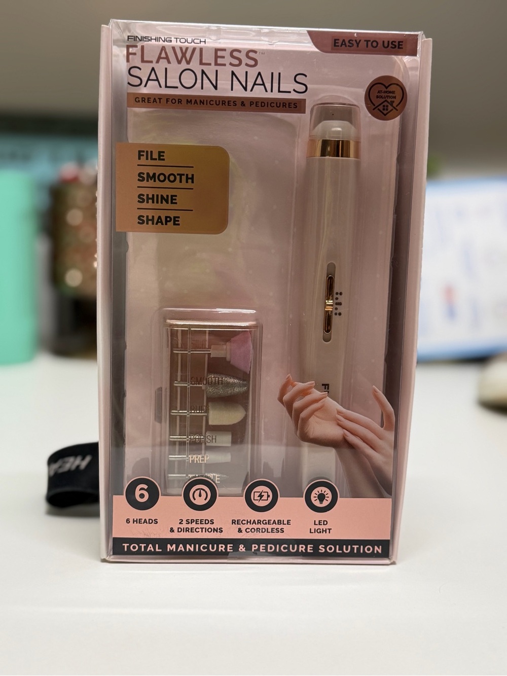 Flawless Salon Nails Electric Nail Groomer - Pink NIB